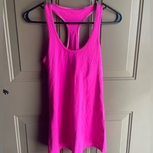 Lululemon neon pink racerback tank